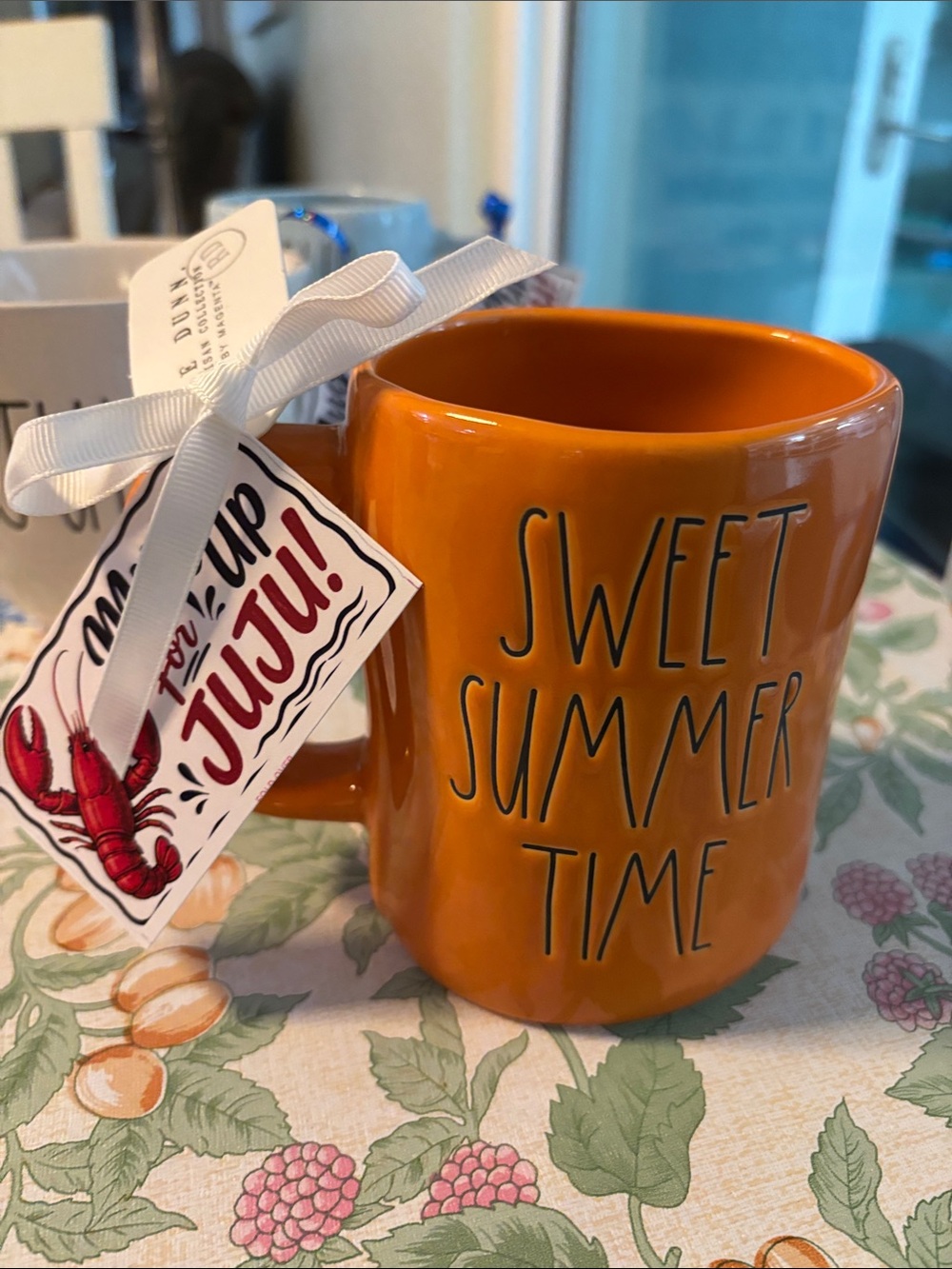 Rae Dunn Orange "Sweet Summer Time" Ceramic Mug